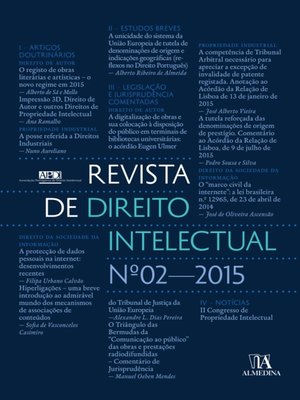 cover image of Revista de Direito Intelectual n.º 2--2015